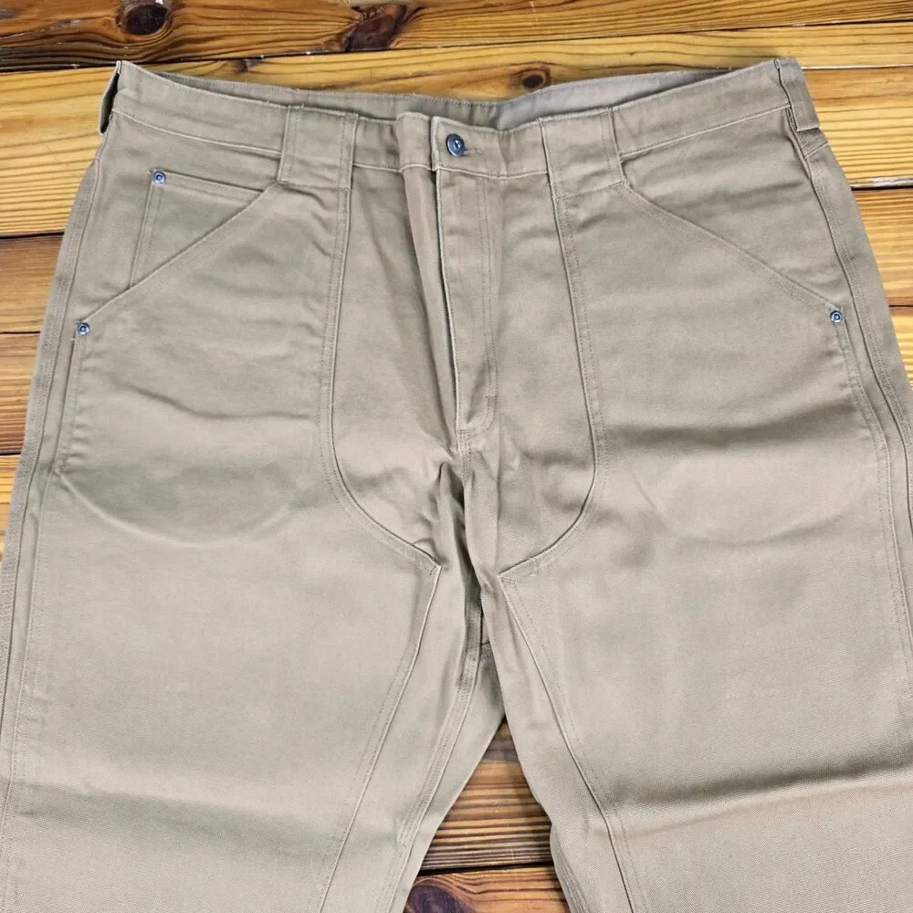 Duluth Trading Mens Double Knee/& Heel Work Pants Cotton Fire Hose 46x30 NWOT